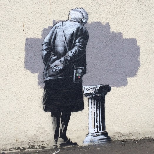 Folkestone Banksy at Payers Park