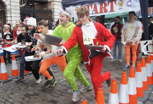 Christmas pudding race London