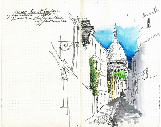 Evernote Sketchbook Paris Basilique Du Sacre Coer